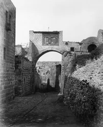De Ecce Homo-boog over de Via Dolorosa in Jeruzalem, 1857