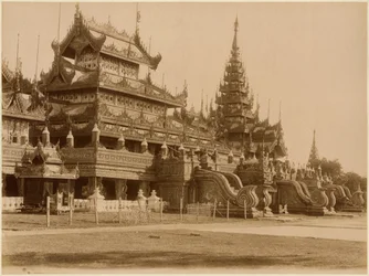 De Hman Kyaung of het glazen klooster, Birma, c.1890