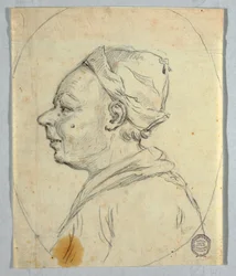 Tekening, Portret van een man, ca. 1820