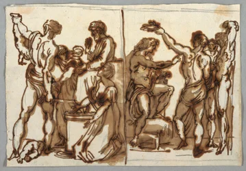 Het Oordeel van Salomo; Het Villen van Marsyas