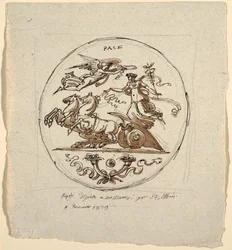 Triomf van de Vrede, Rondel, voor de Aldini Villa in Montmorency