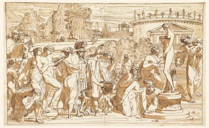Aanbidding van Venus in een Klassiek Landschap