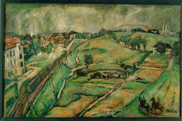 Landschap in Unter-St ... (schilderij op doek)