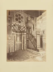 Caïro - Interieur van de El-Bordei-moskee