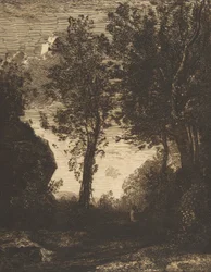 Zonsondergang, 1858