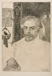 Portret van Edmond de Goncourt