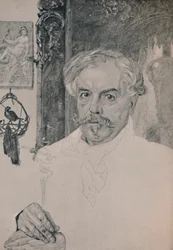 Portret van Edmund De Goncourt