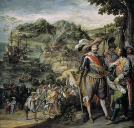 De verovering van Saint Kitts door Don Faderique de Toledo, 1634