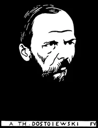 Portret van Fedor Mikhailovitch Dostoievski