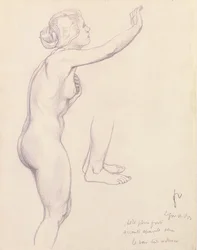 Studie voor Perseus en Andromeda, 1918