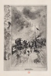 Een steiger in Engeland, 1879