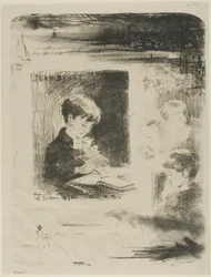 Kind tekent (Jean Buhot)