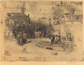 La Place Pigalle in 1878, 1878