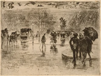De Terugkeer van de Kunstenaars, 1877.