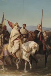 Portretten van Cherif Boubaghla en Lalla Fatma n