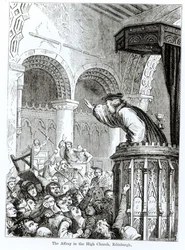 De schermutseling in de High Church, Edinburgh