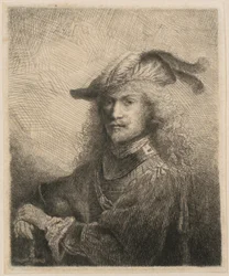 Portret van een officier (mogelijk een zelfportret van de kunstenaar?)