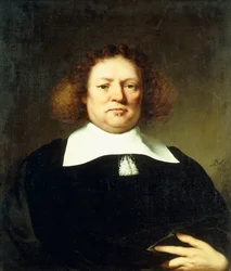 Portret van een heer, vermoedelijk Lord Hebdon, halffiguur, in een zwart kostuum en witte kraag, 1659
