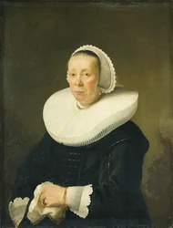 Portret van een oudere vrouw