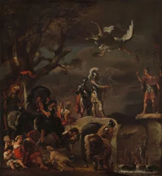 De Vredesonderhandelingen tussen Claudius Civilis en Quintus Petillius Cerealis op de Vernielde Brug, 1658-62