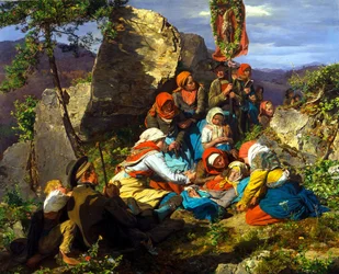 De onderbroken pelgrimstocht De zieke pelgrim, 1858