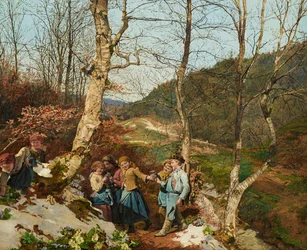Vroeg voorjaar in het Wienerwald