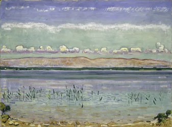 Meer van Genève met Jura-heuvels, 1911
