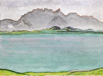 De Stockhorn bergen en het Thunmeer, 1911
