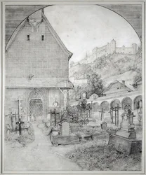 Sint-Pietersbegraafplaats in Salzburg, Oostenrijk ...