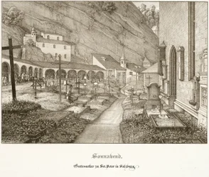 Zaterdag: Kerkhof van St. Peter in Salzburg