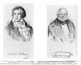 Ludwig van Beethoven (1770-1827) en Francois-Antoine Habeneck (1781-1849)