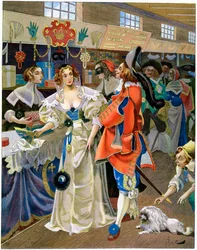 Les Galeries de Bois tijdens het bewind van Lodewijk XIII, 17e eeuw, ca. 1870-1950