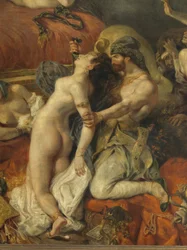 (detail) Dood van Sardanapale