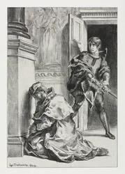 Hamlet: Hamlet probeert de koning te doden, 1843