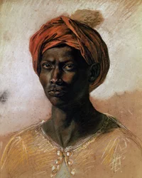 Portret van een Turk met tulband, ca. 1826