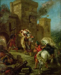 Rebecca ontvoerd door de Tempelier, Sir Brian de Bois-Guilbert