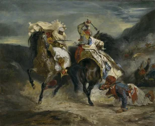 Het gevecht van de Giaour en Hassan, 1826