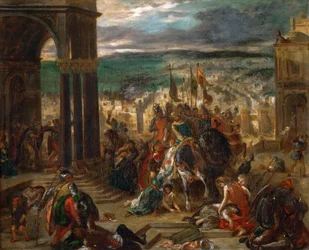 De intocht van de kruisvaarders in Constantinopel