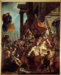 De gerechtigheid van Trajanus - Illustratie van het Vagevuur in La Divina Commedia door Dante Alighieri