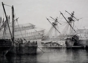 Brik, lithografie door Ferdinand Perrot
