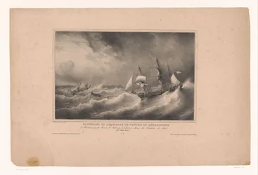 Redding van de bemanning van het schip de Reparateur