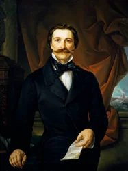 Graaf Carlo Coronini door Ferdinando Bassi (1819-1883)