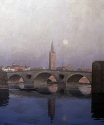 Le Pont Neuf in Toulouse, begin 20e eeuw
