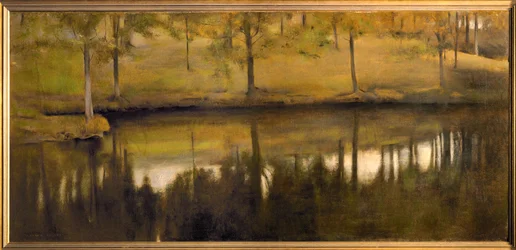 Stille wateren (olieverf op doek)