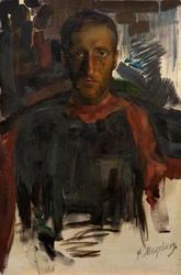 Portret van de dichter Nikolay Gumilyov 1886-1921