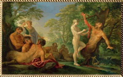 De straf van Marsyas, Koper ...