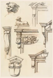 Tekenen, architectuurstudies, 1750-75