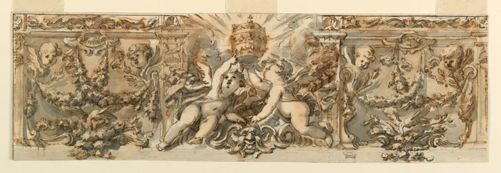 Tekening, Decoratie van een fries, ca. 1770