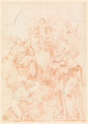 Studie voor een Altaar Schilderij met Christus Kind