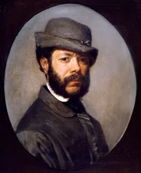Zelfportret van Filippo Palizzi (1818-1899)